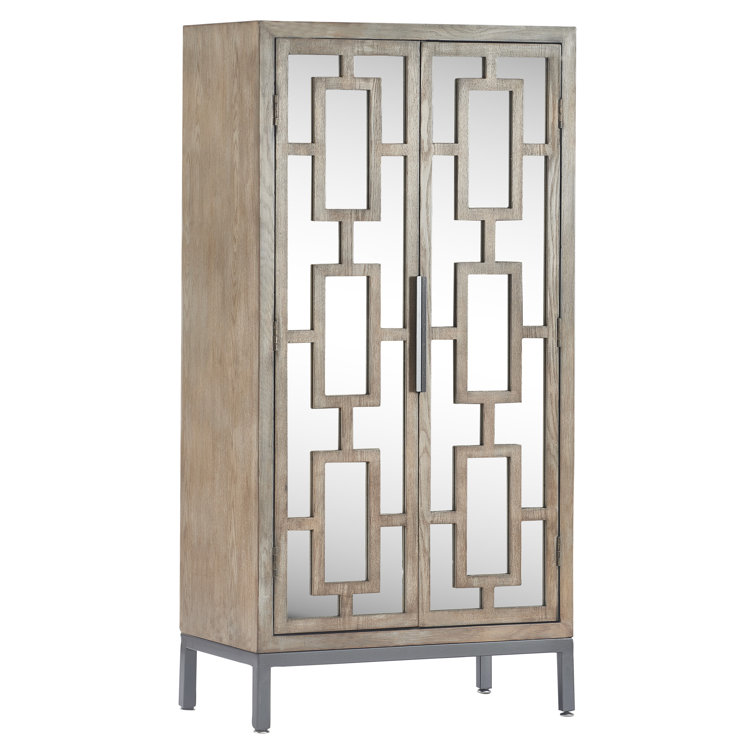 Tommy Hilfiger Hayworth Tall Accent Storage with Mirrored Doors